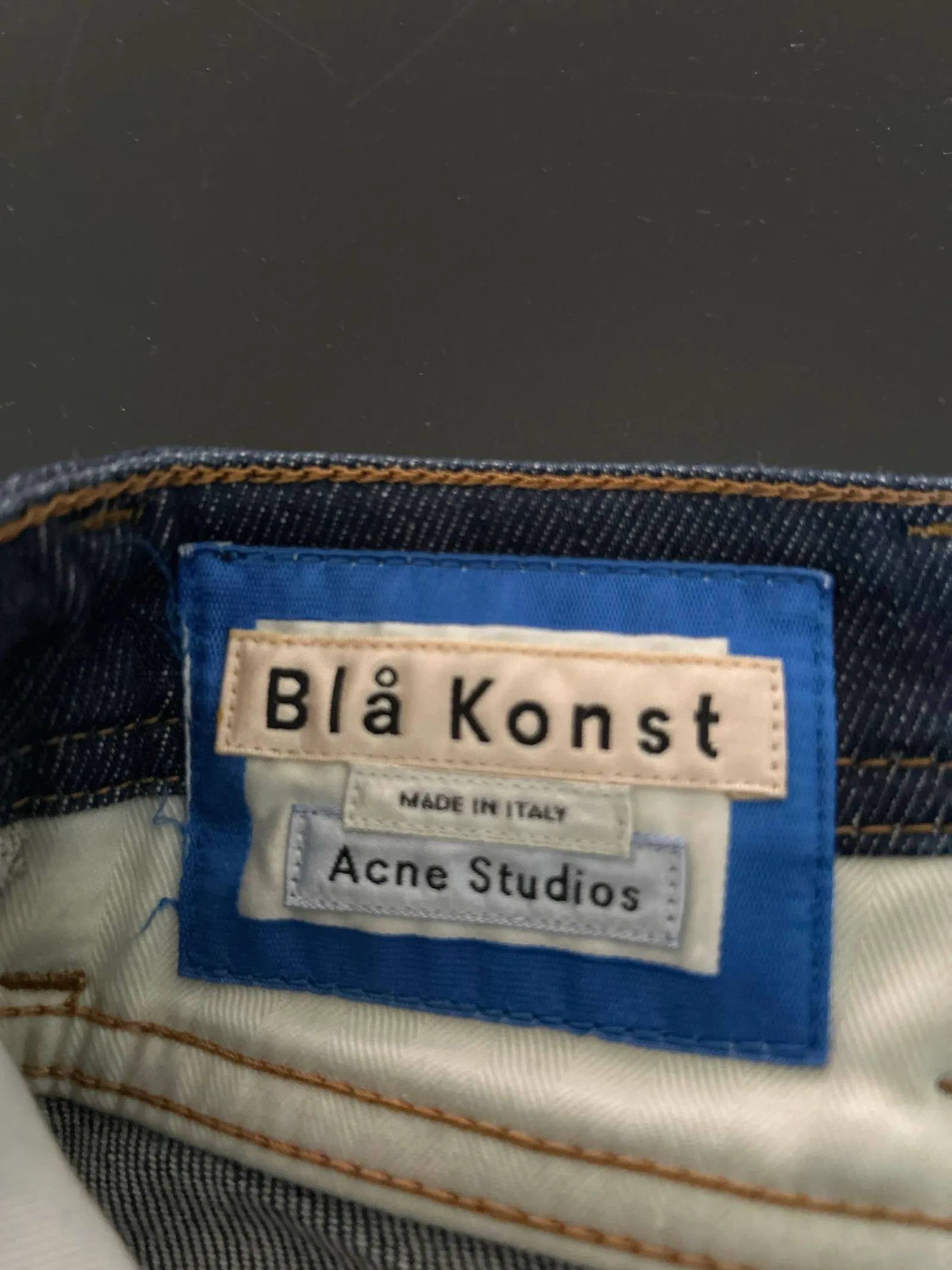 Acne Studios Acne Studios Blå Konst Jeans Size 29" - 2 Thumbnail