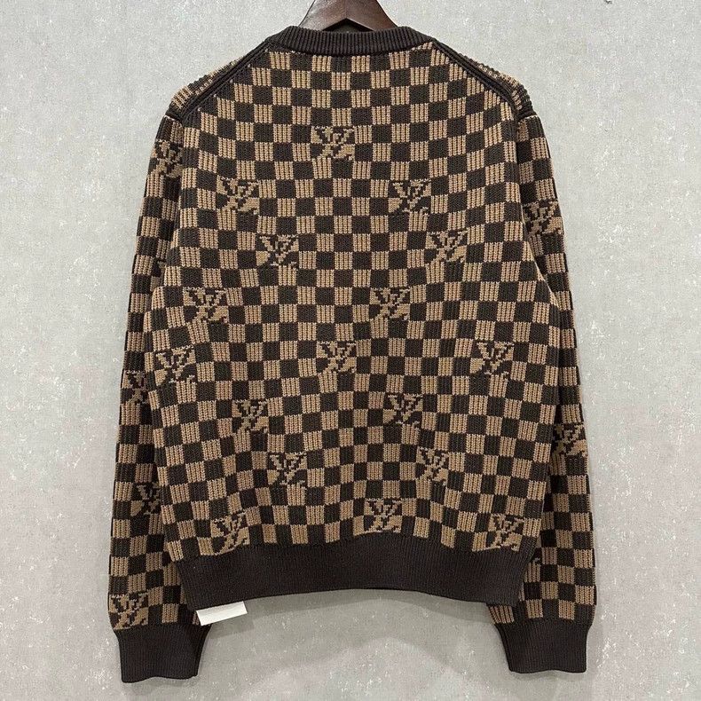 Louis Vuitton louis vuitton checkered wool sweater size L Size US L / EU 52-54 / 3 - 2 Thumbnail