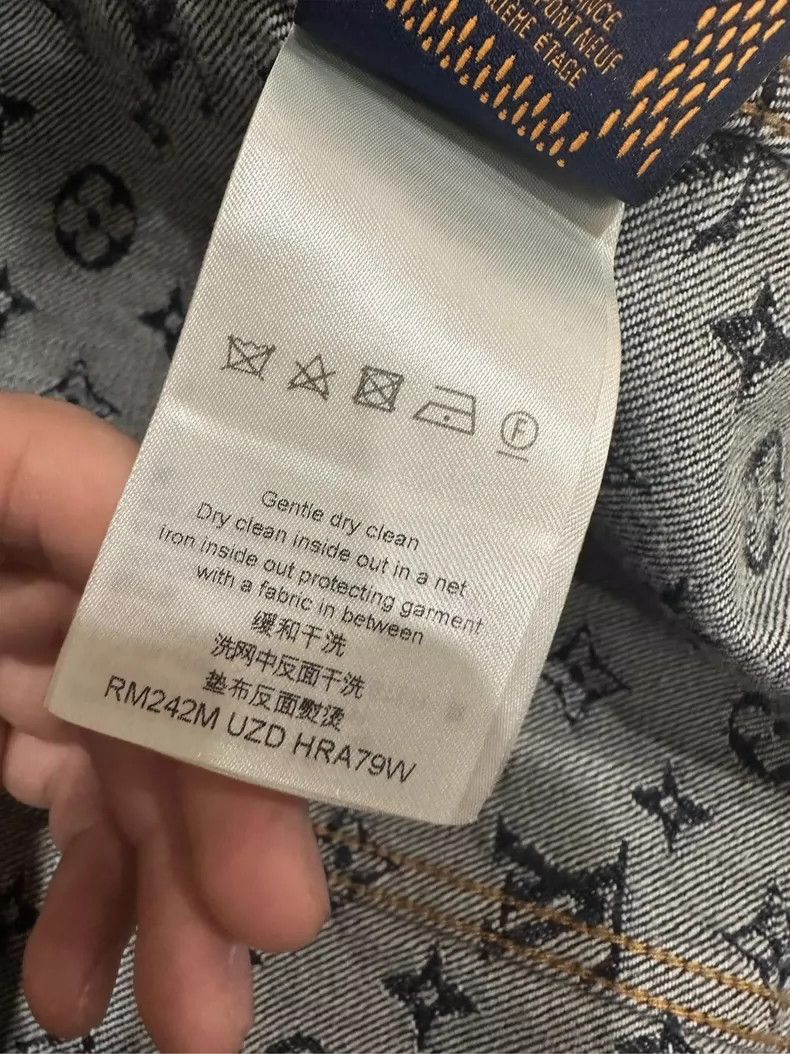 Louis Vuitton louis vuitton denim jacket with logo pattern Size US L / EU 52-54 / 3 - 7 Thumbnail