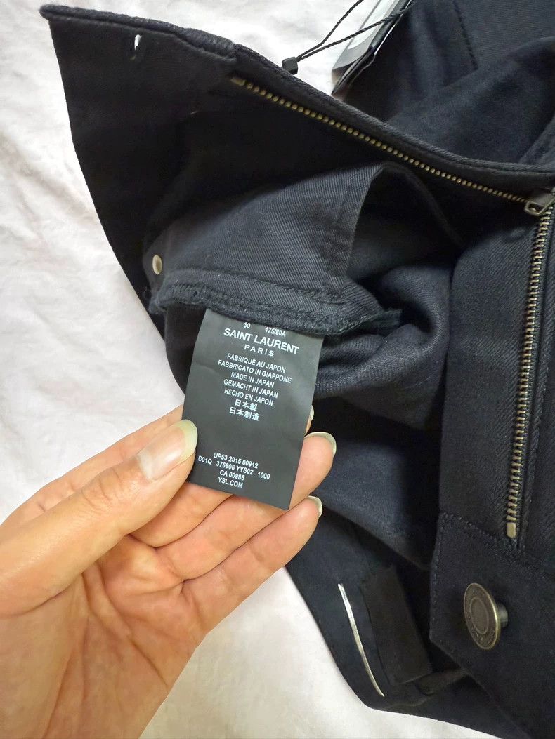 Saint Laurent Paris saint laurent slim-fit denim pants in black Size US 30 / EU 46 - 7 Thumbnail