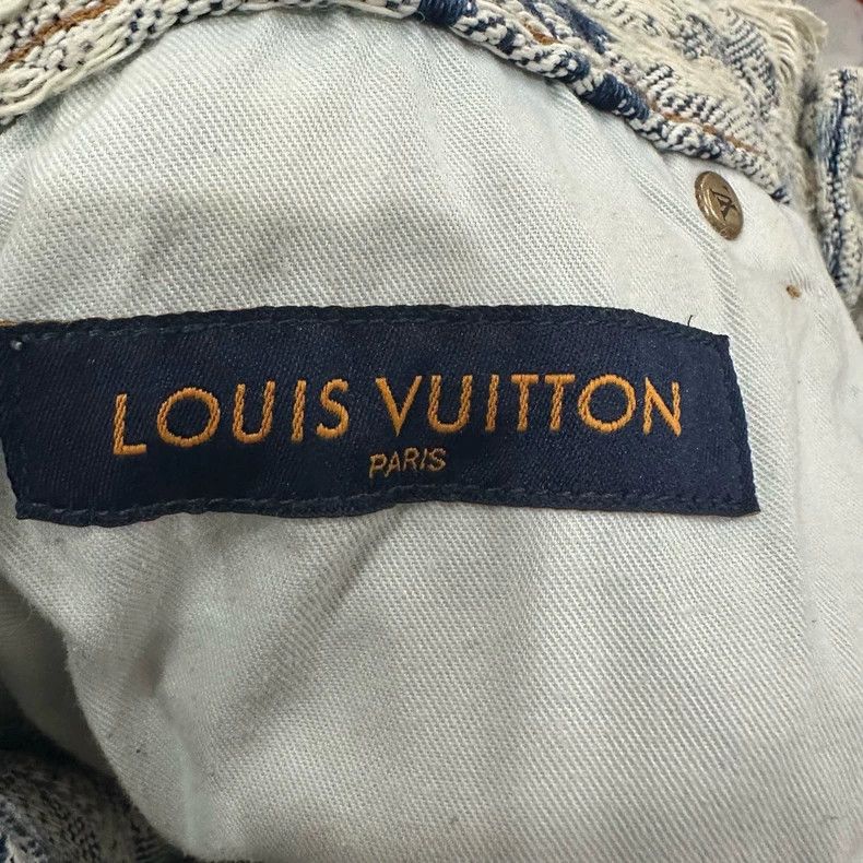 Louis Vuitton louis vuitton floral distressed denim shorts Size US 32 / EU 48 - 5 Thumbnail