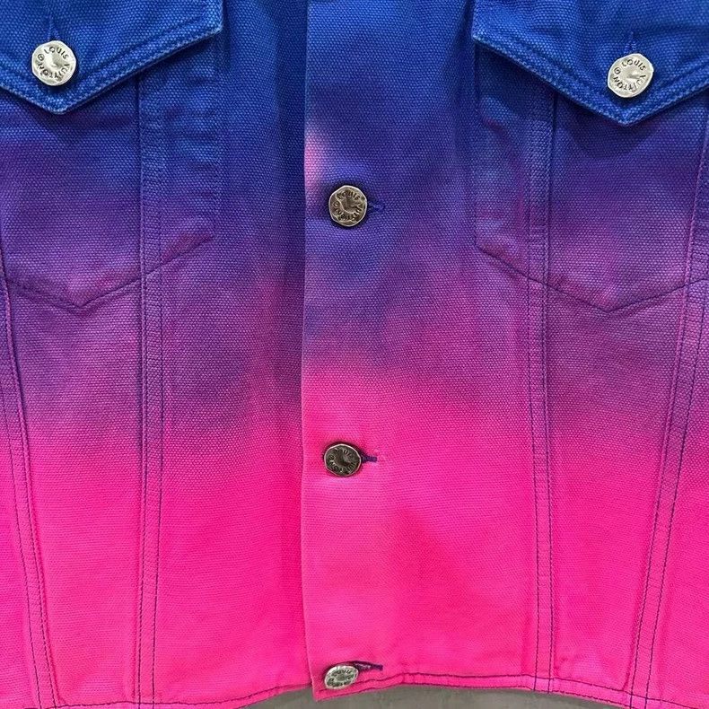 Louis Vuitton louis vuitton blue pink gradient denim jacket Size US L / EU 52-54 / 3 - 3 Thumbnail