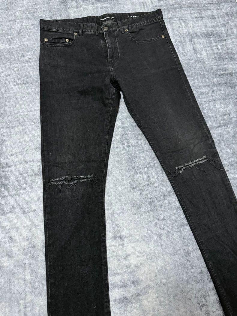 Saint Laurent Paris saint laurent ripped black denim pants Size US 32 / EU 48 - 3 Thumbnail