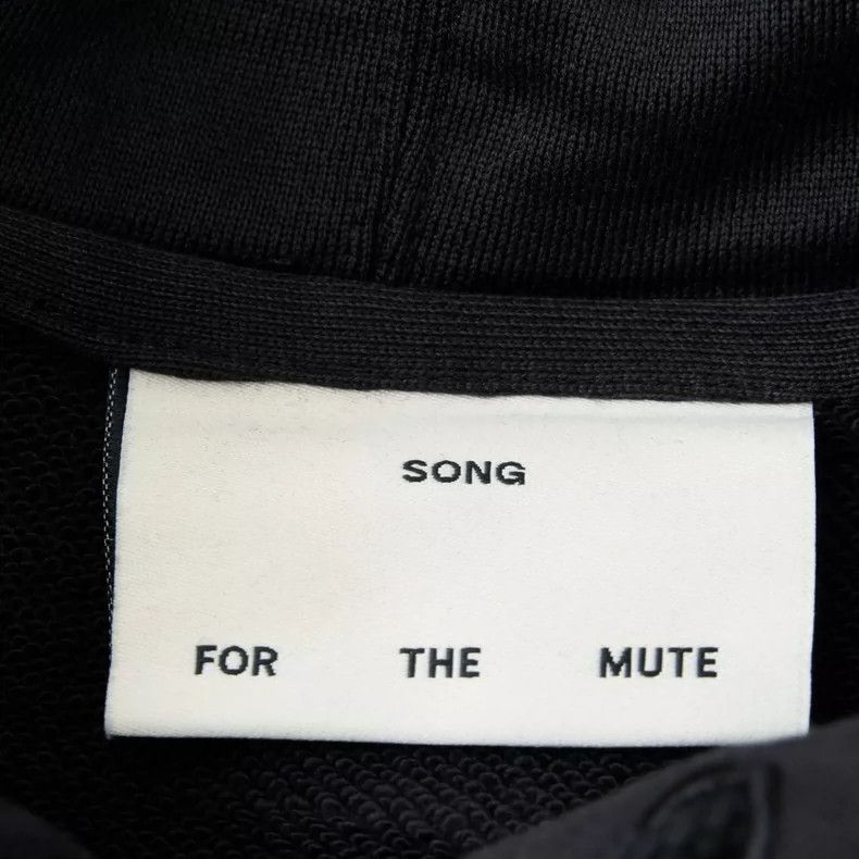 Song For The Mute black cotton hooded sweatshirt for men Size US M / EU 48-50 / 2 - 6 Thumbnail