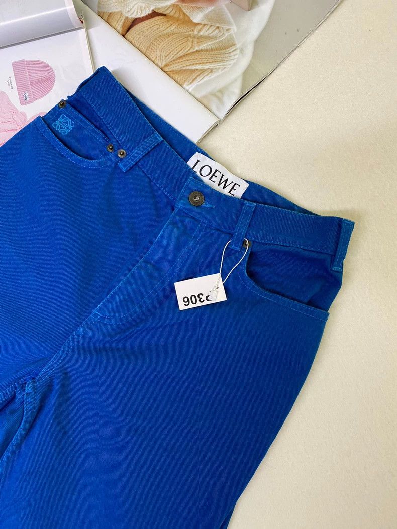 Loewe Loewe Irregular Solid Color Denim Pants Size US 36 / EU 52 - 3 Thumbnail