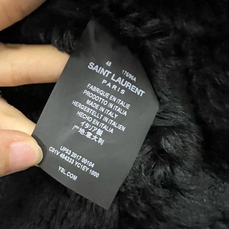 Saint Laurent Paris saint laurent black shearling jacket Size US L / EU 52-54 / 3 - 4 Thumbnail