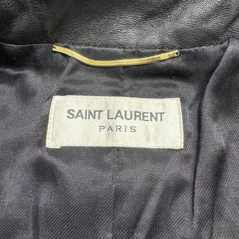Saint Laurent Paris black rhinestone zipper leather jacket Size US M / EU 48-50 / 2 - 3 Thumbnail