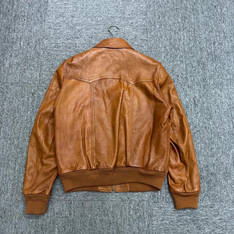 Saint Laurent Paris vintage brown leather jacket size 48 Size US L / EU 52-54 / 3 - 2 Thumbnail