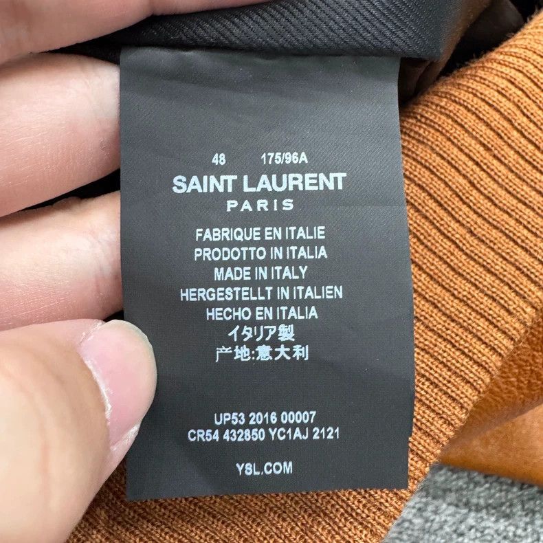 Saint Laurent Paris vintage brown leather jacket size 48 Size US L / EU 52-54 / 3 - 4 Thumbnail