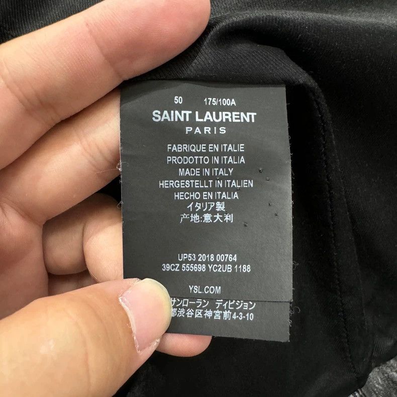 Saint Laurent Paris black leather jacket size 50 Size US L / EU 52-54 / 3 - 5 Thumbnail
