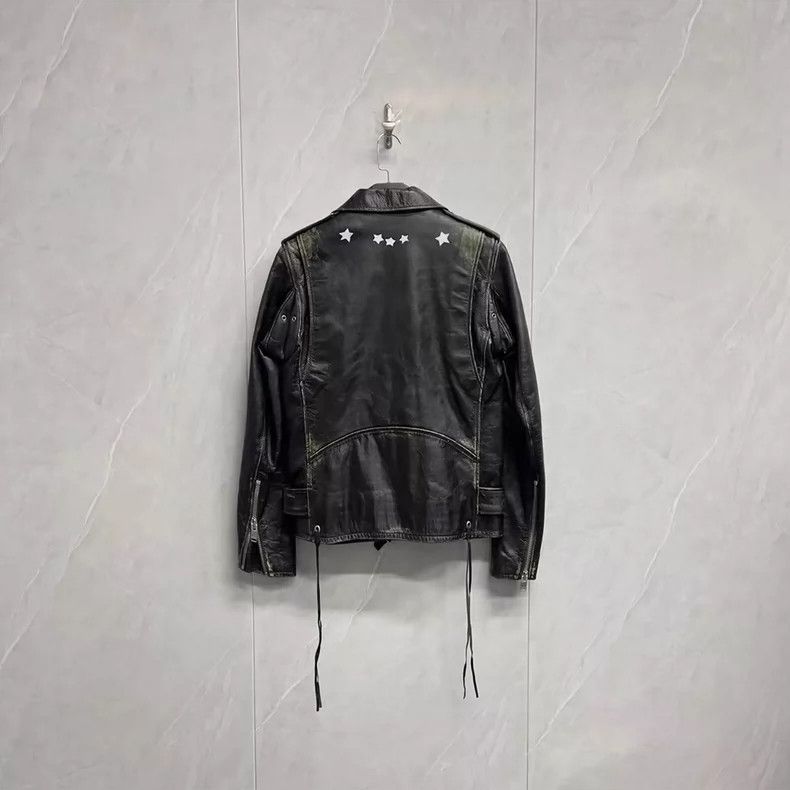 Saint Laurent Paris Saint Laurent Black Vintage Leather Jacket Size US L / EU 52-54 / 3 - 2 Thumbnail