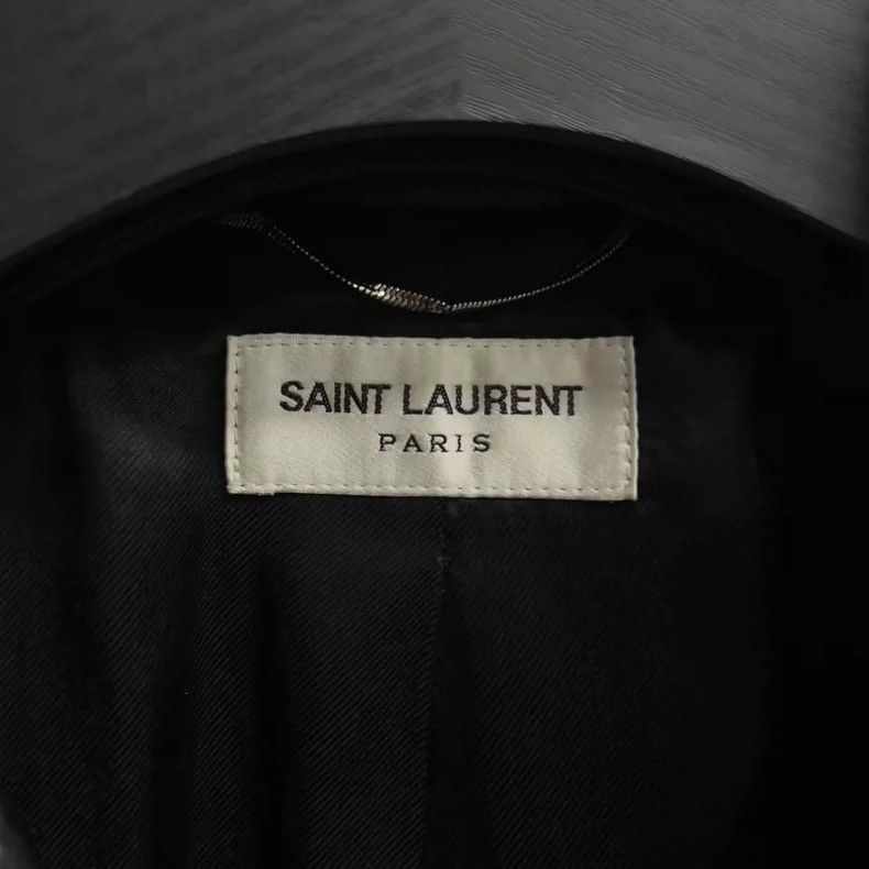 Saint Laurent Paris Saint Laurent Black Vintage Leather Jacket Size US L / EU 52-54 / 3 - 4 Thumbnail