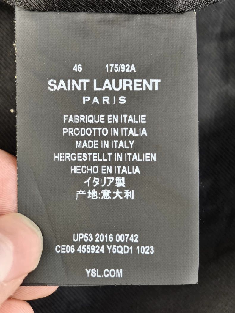 Saint Laurent Paris vintage saint laurent distressed leather jacket Size US L / EU 52-54 / 3 - 4 Thumbnail