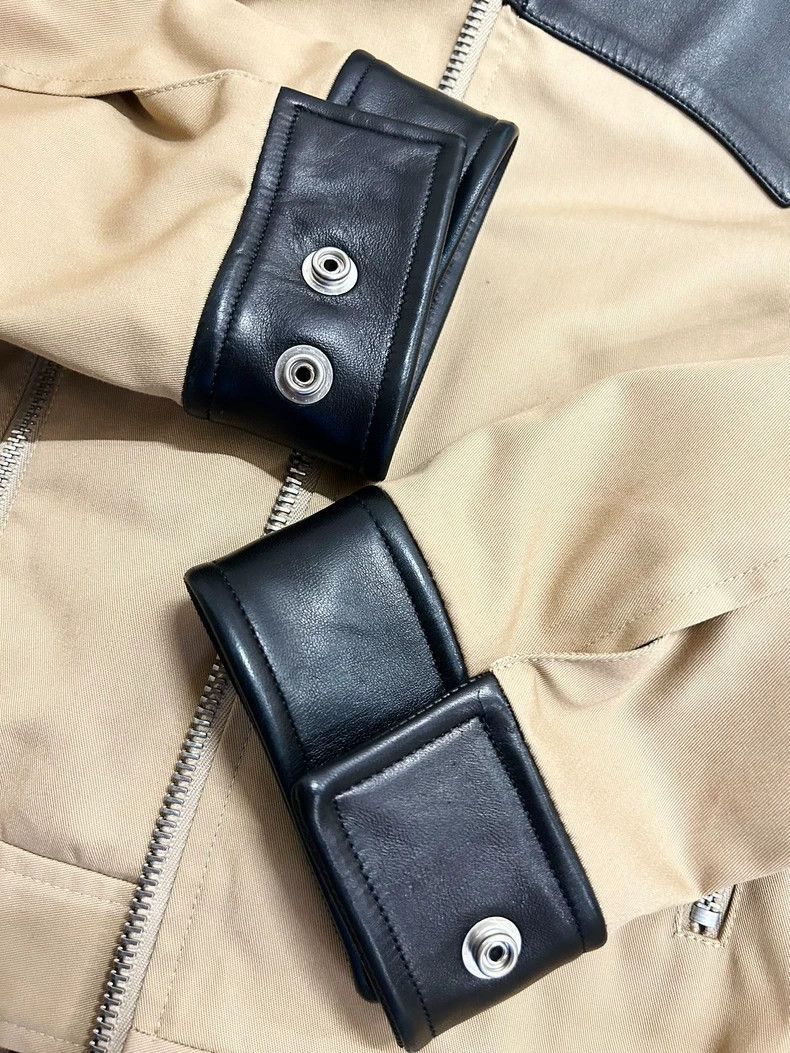 Saint Laurent Paris saint laurent khaki leather patchwork jacket Size US L / EU 52-54 / 3 - 9 Thumbnail