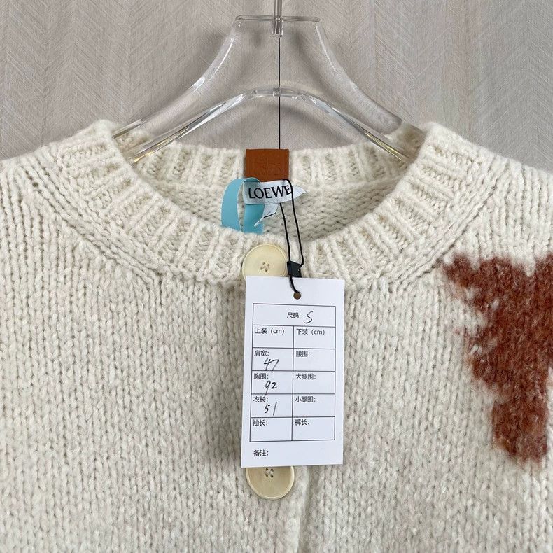 Loewe oversized geometric pattern knitted cardigan Size US S / EU 44-46 / 1 - 2 Thumbnail