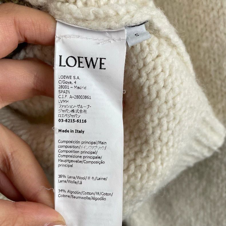 Loewe oversized geometric pattern knitted cardigan Size US S / EU 44-46 / 1 - 4 Thumbnail