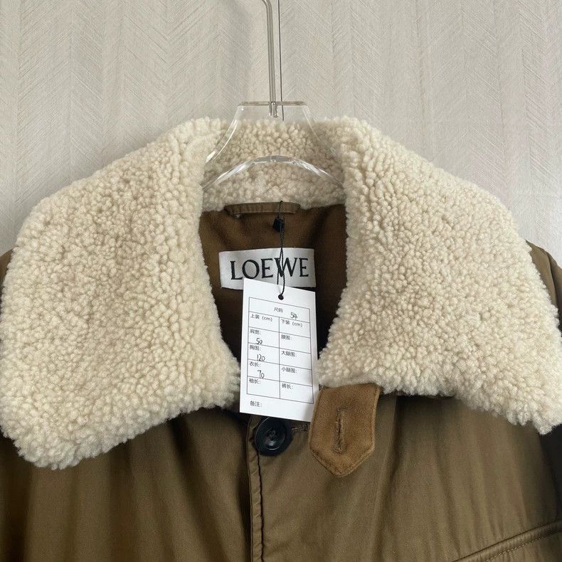 Loewe Loewe Lamb Collar Jacket in Olive Green Size US L / EU 52-54 / 3 - 2 Thumbnail