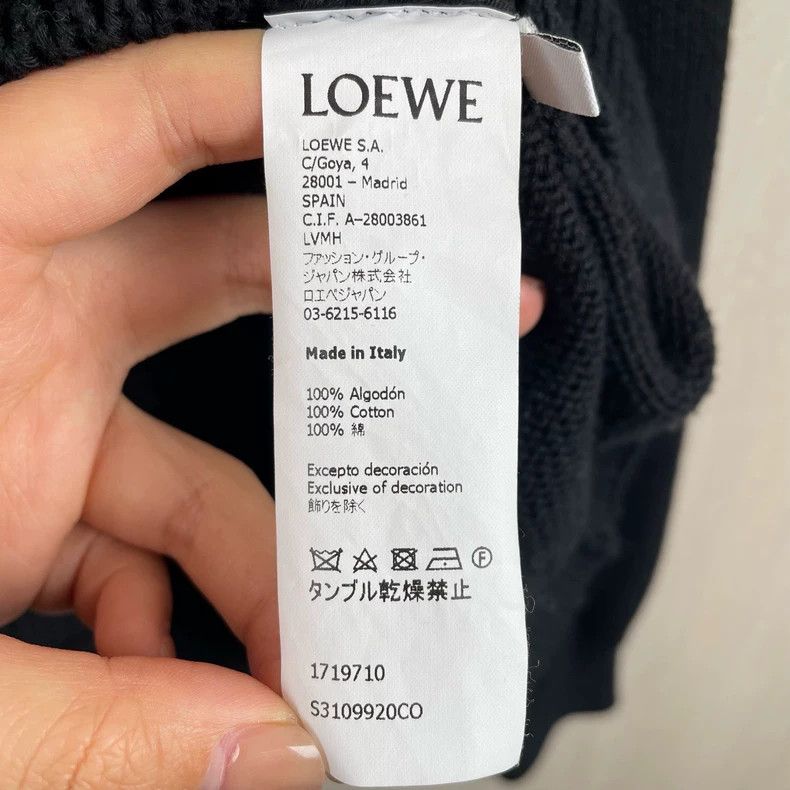 Loewe loewe black knitted logo sweater size s Size US S / EU 44-46 / 1 - 4 Thumbnail