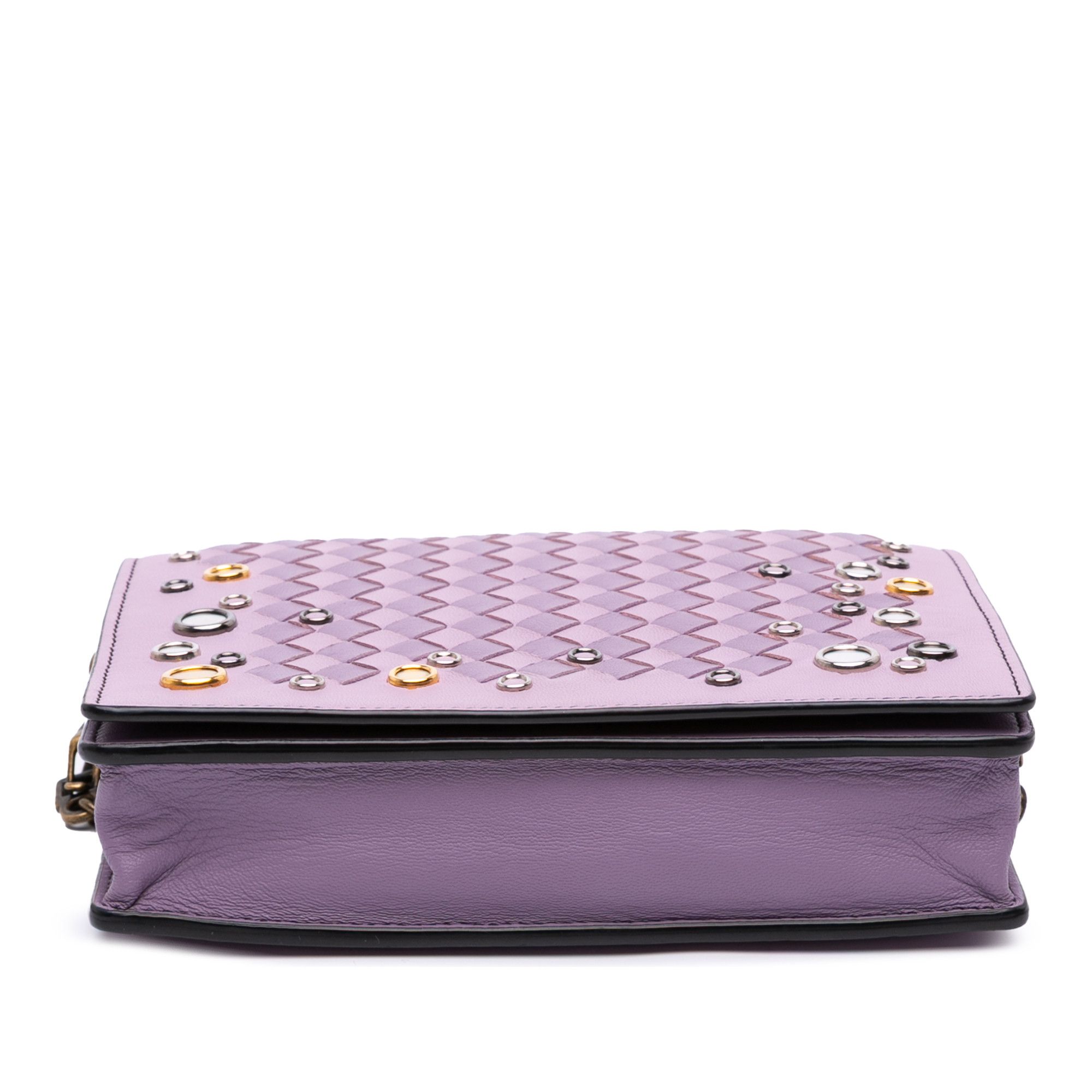 Bottega Veneta Bottega Veneta Nappa Intrecciato Studded Wallet on Chain Size ONE SIZE - 3 Thumbnail