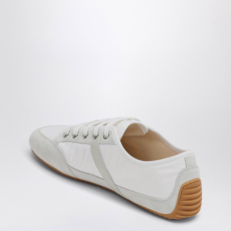 Givenchy Givenchy White Silm Sneakers In Nylon And Suede Size US 10 / EU 43 - 2 Thumbnail