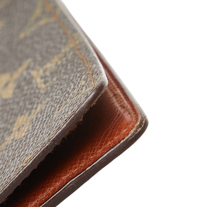 Louis Vuitton Louis Vuitton Louis Vuitton Porte Chequier Double Monogram Long Wallet Canvas Long Wallet M62223 Size ONE SIZE - 6 Thumbnail