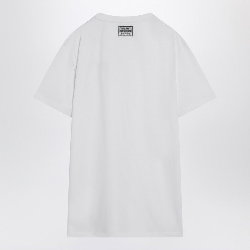 Fendi Fendi Slim-Fit White Cotton T-Shirt Size US S / EU 44-46 / 1 - 2 Thumbnail