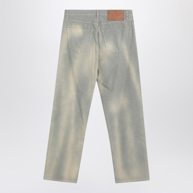 Prada Prada Light Blue Corduroy Trousers With Washed Effect Size US 32 / EU 48 - 2 Thumbnail