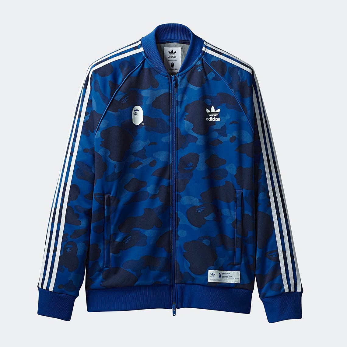 Adidas × Bape Bape x Adidas Tracksuit Jacket | Grailed