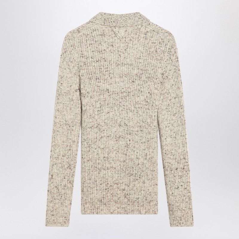 Prada Prada Natural Colour Polo In Wool Blend Size M / US 6-8 / IT 42-44 - 2 Thumbnail