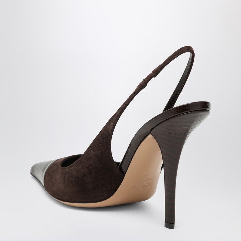 Paris Texas Paris Texas Brown Suede And Leather Slingback Size US 11 / IT 41 - 2 Thumbnail