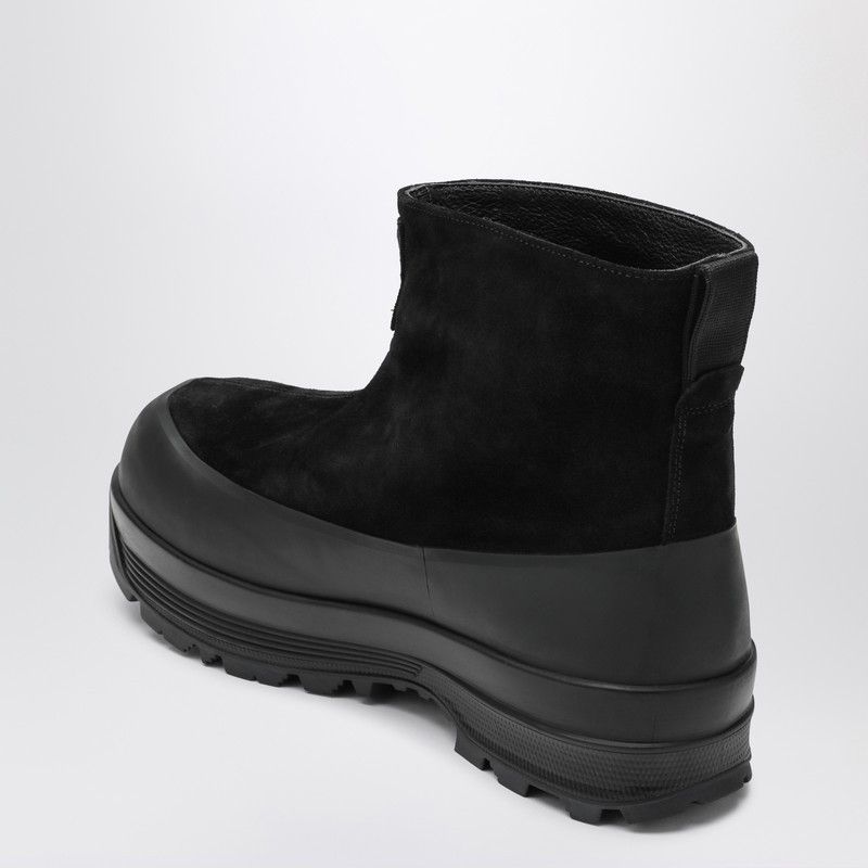 Stone Island Stone Island Black Suede Ankle Boot With Logo Size US 11 / EU 44 - 2 Thumbnail