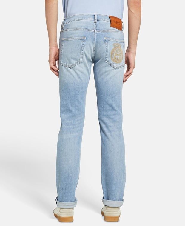 Versace Slim fit jeans Size US 33 - 3 Thumbnail