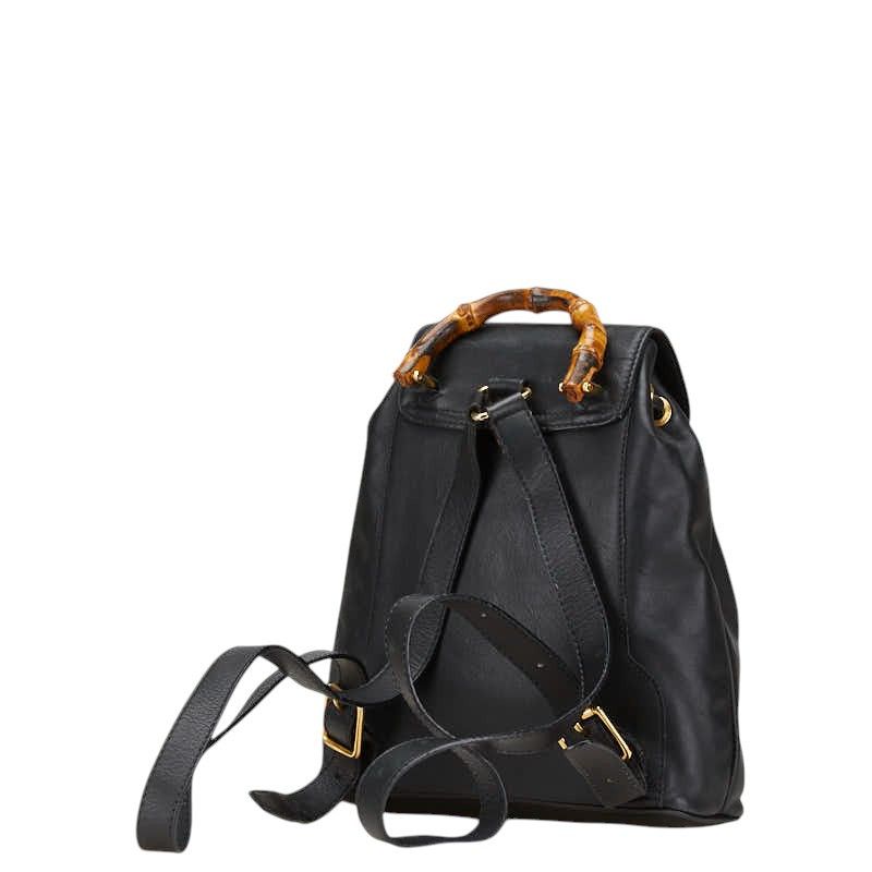 Gucci Gucci Gucci Bamboo Leather Backpack Leather Backpack 003 2058 0030 Size ONE SIZE - 2 Thumbnail