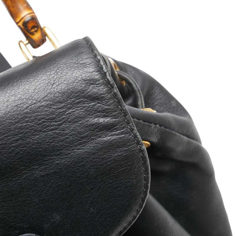 Gucci Gucci Gucci Bamboo Leather Backpack Leather Backpack 003 2058 0030 Size ONE SIZE - 4 Thumbnail
