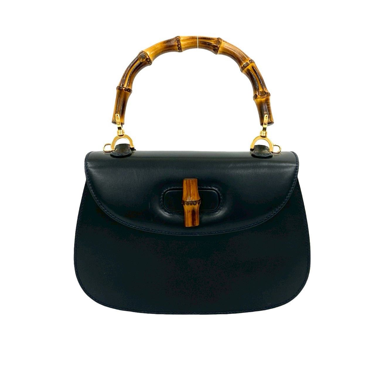 Gucci Gucci Gucci Bamboo Leather Handbag Leather Handbag Size ONE SIZE - 2 Thumbnail