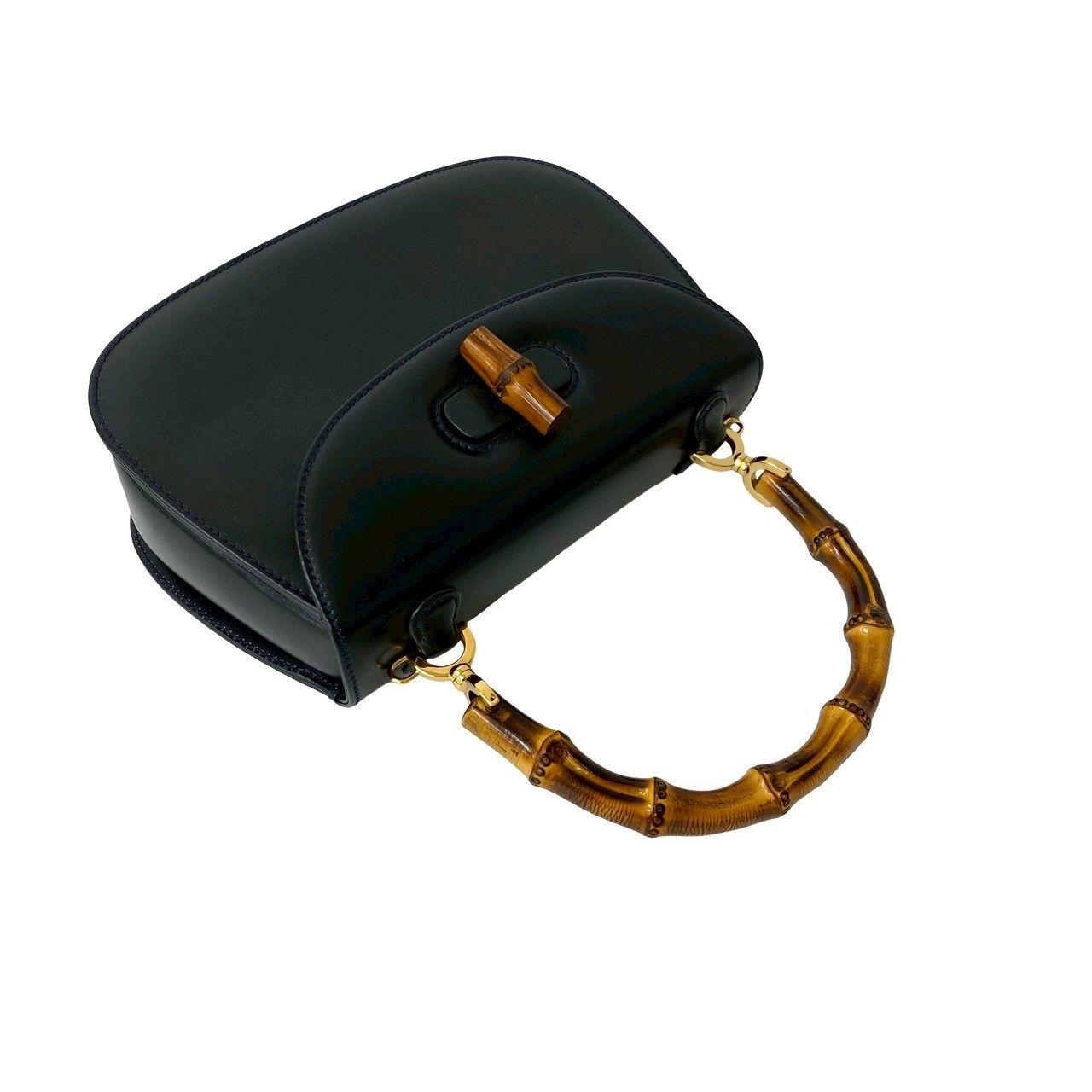 Gucci Gucci Gucci Bamboo Leather Handbag Leather Handbag Size ONE SIZE - 5 Thumbnail