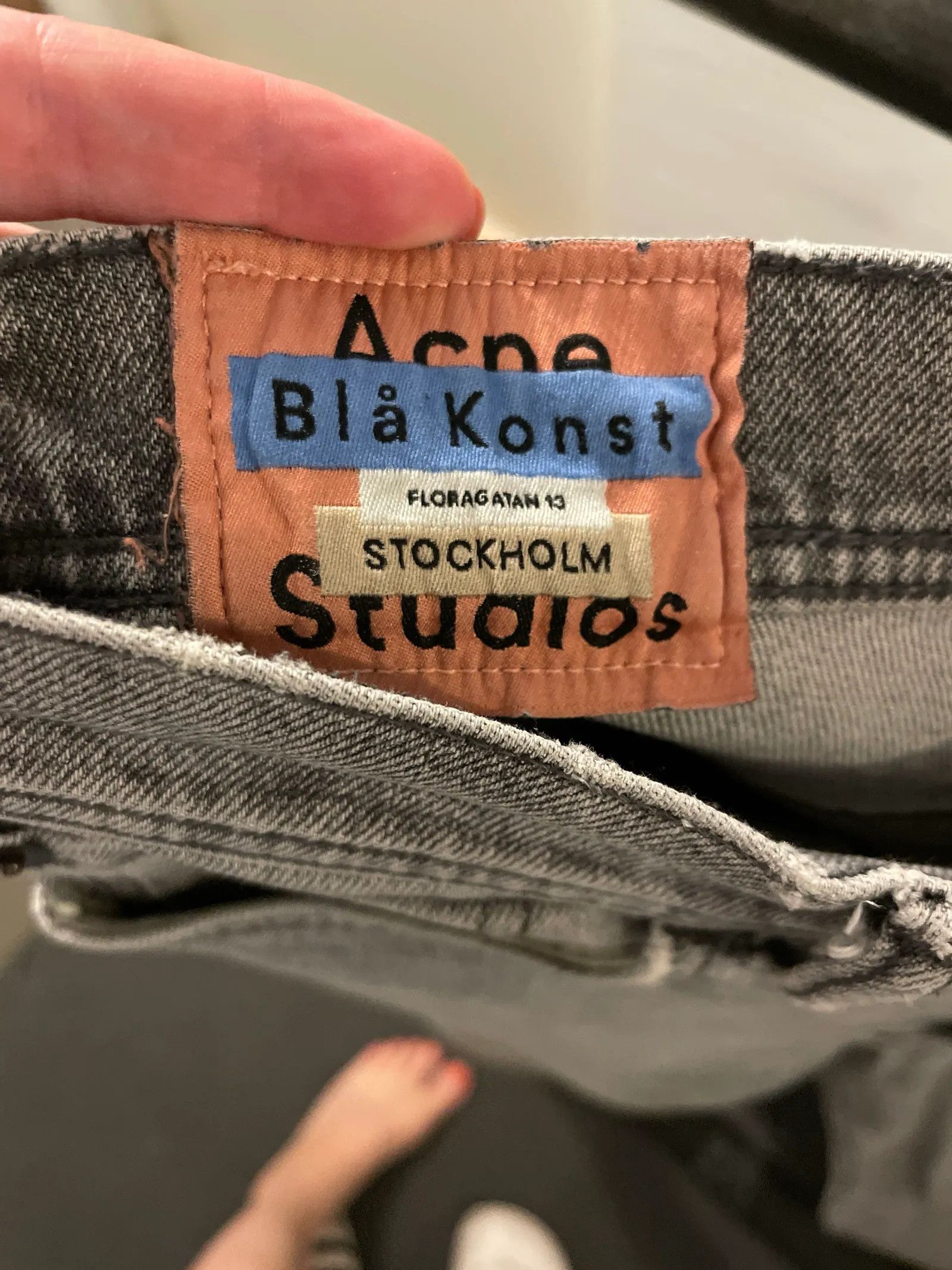 Acne Studios Acne Studios Blå konst slim-model Jeans Size 30" / US 8 / IT 44 - 2 Thumbnail