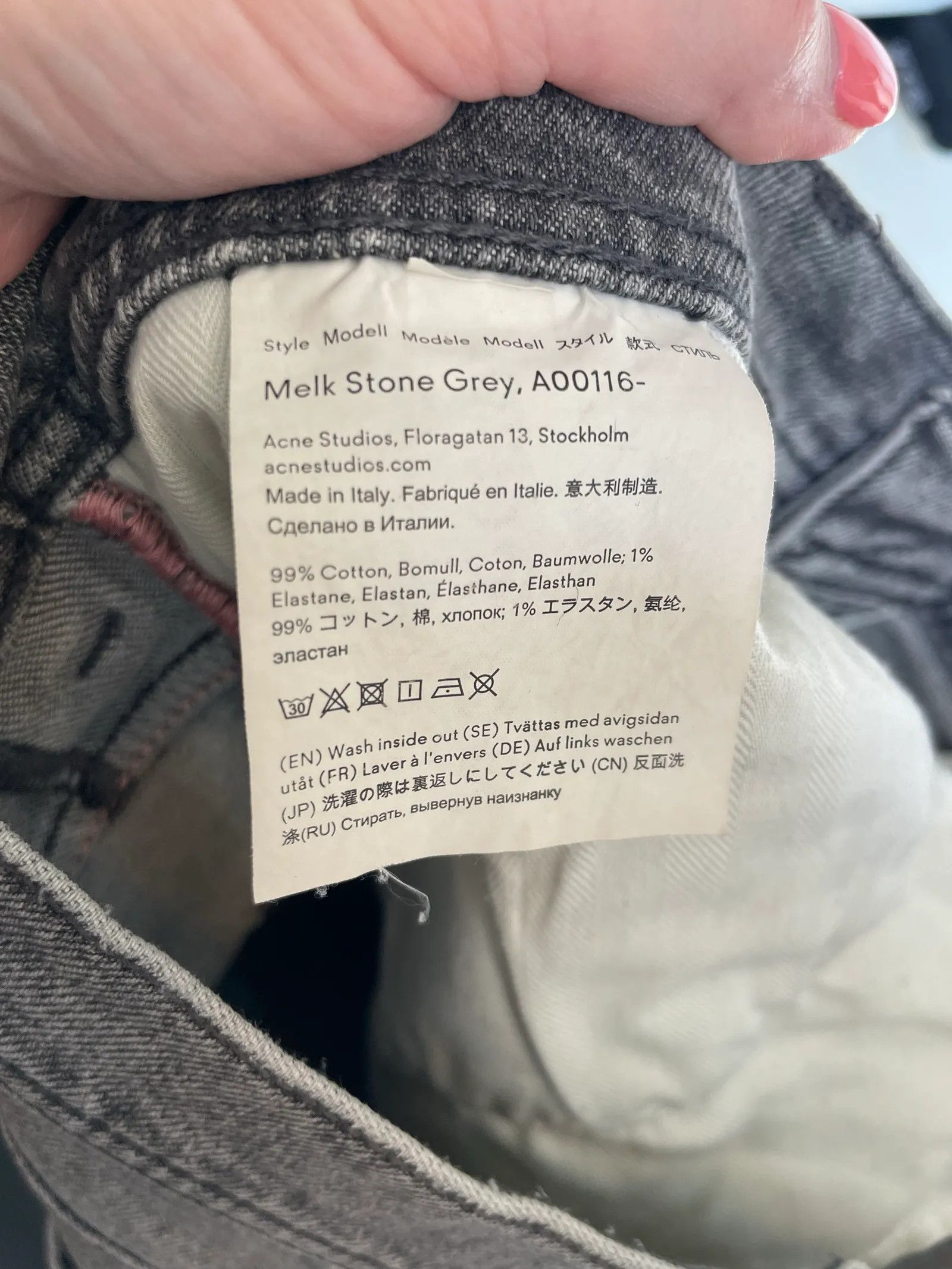 Acne Studios Acne Studios Blå konst slim-model Jeans Size 30" / US 8 / IT 44 - 3 Thumbnail