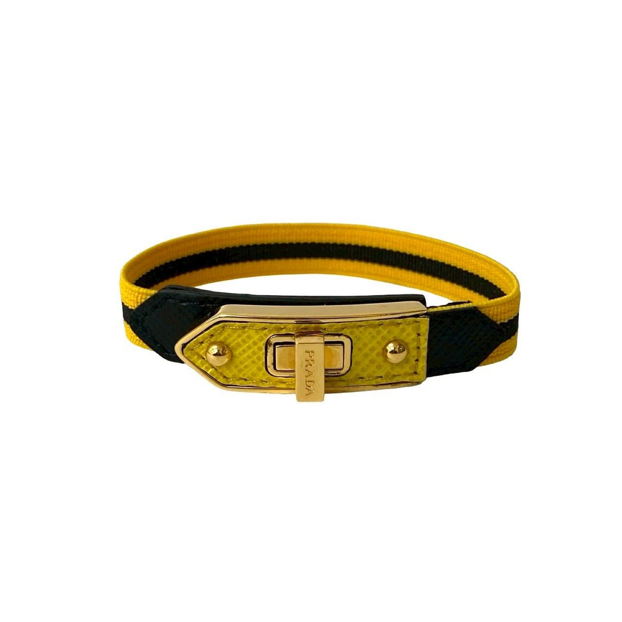 Prada Prada Prada Turnlock Nylon Saffiano Leather Bracelet Leather Bracelet DUTY FREE for USA Size ONE SIZE - 4 Thumbnail