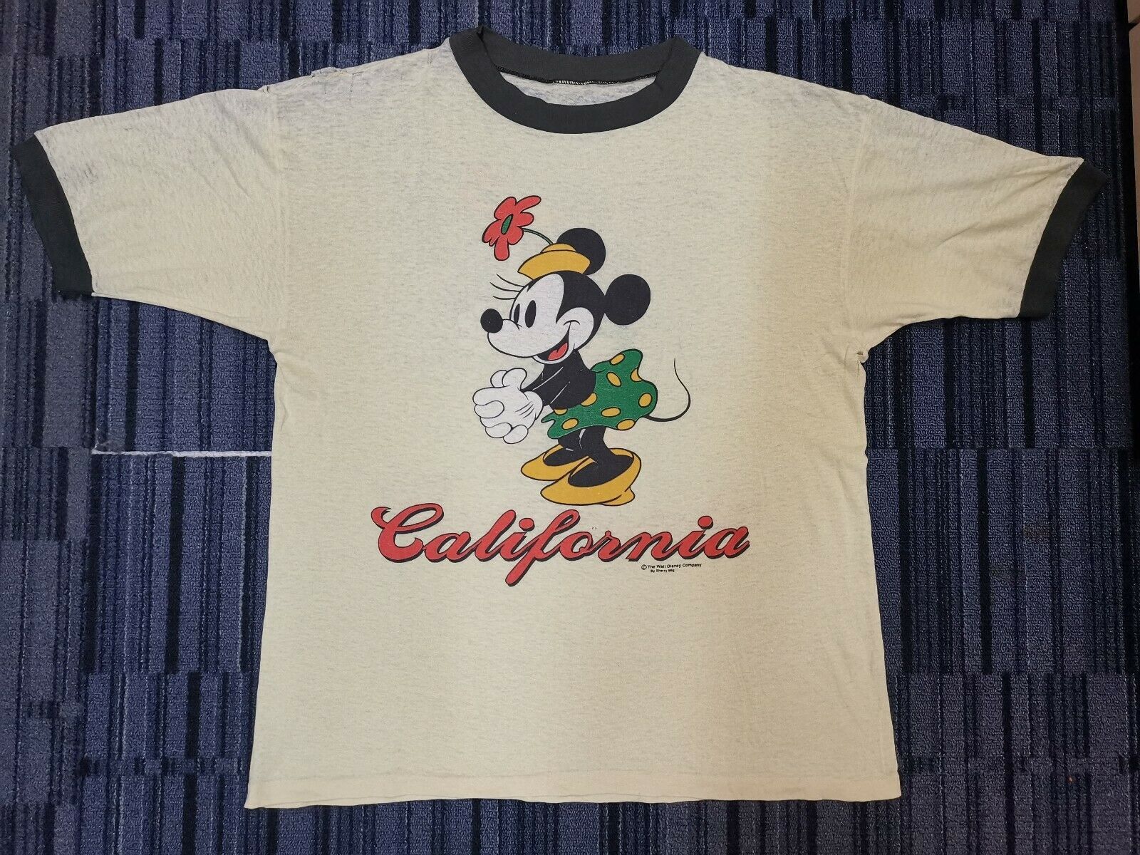 Disney × Vintage vintage minnie mouse california ringer t shirt 