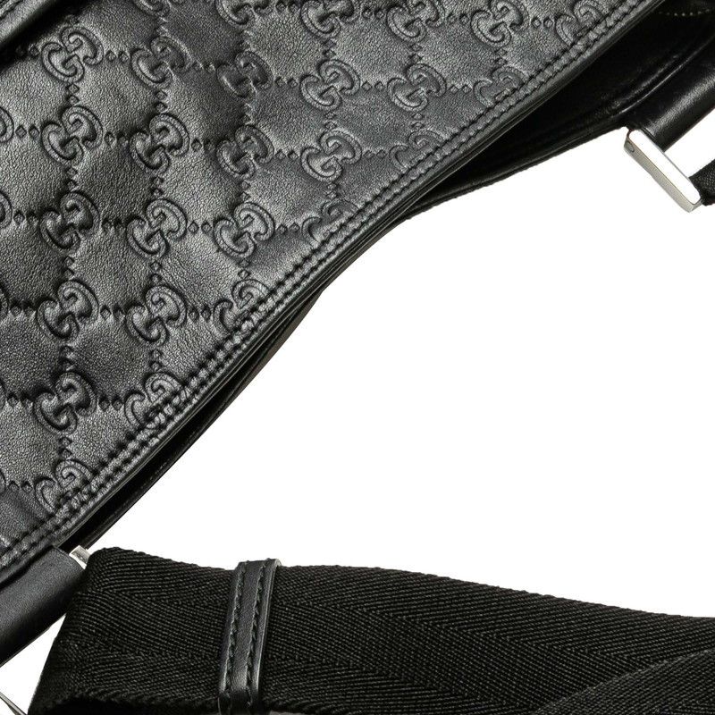 Gucci Gucci Gucci Gucci Signature Leather Nylon Shoulder Bag Leather Shoulder Bag 161822 Size ONE SIZE - 6 Thumbnail