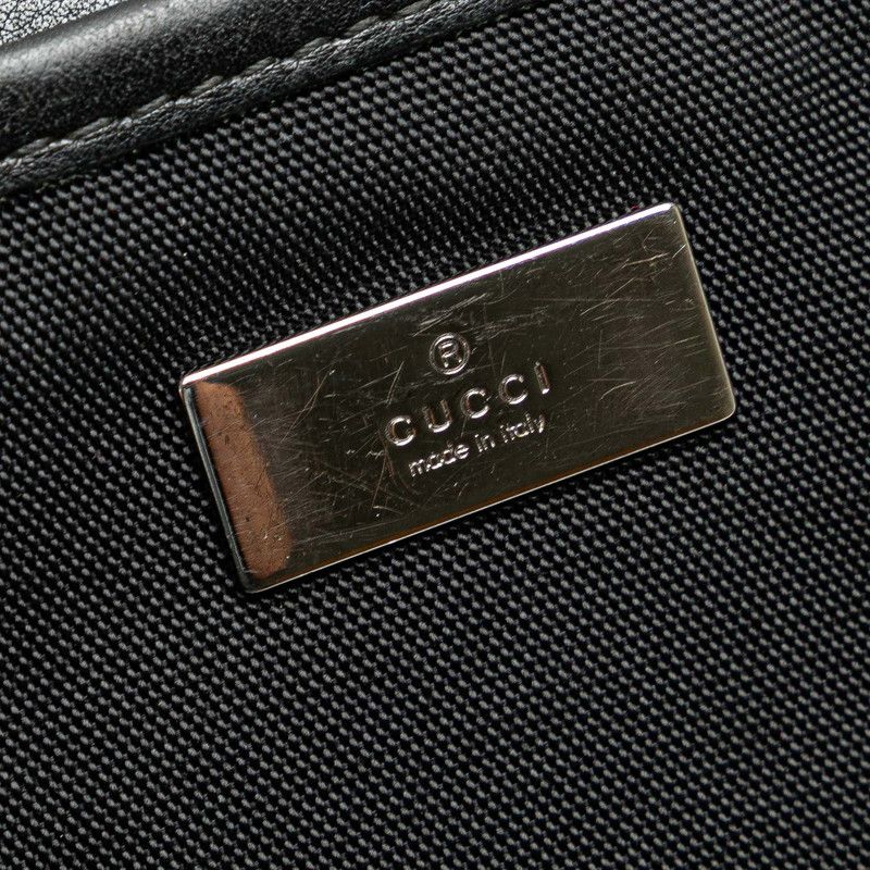 Gucci Gucci Gucci Gucci Signature Leather Nylon Shoulder Bag Leather Shoulder Bag 161822 Size ONE SIZE - 10 Thumbnail