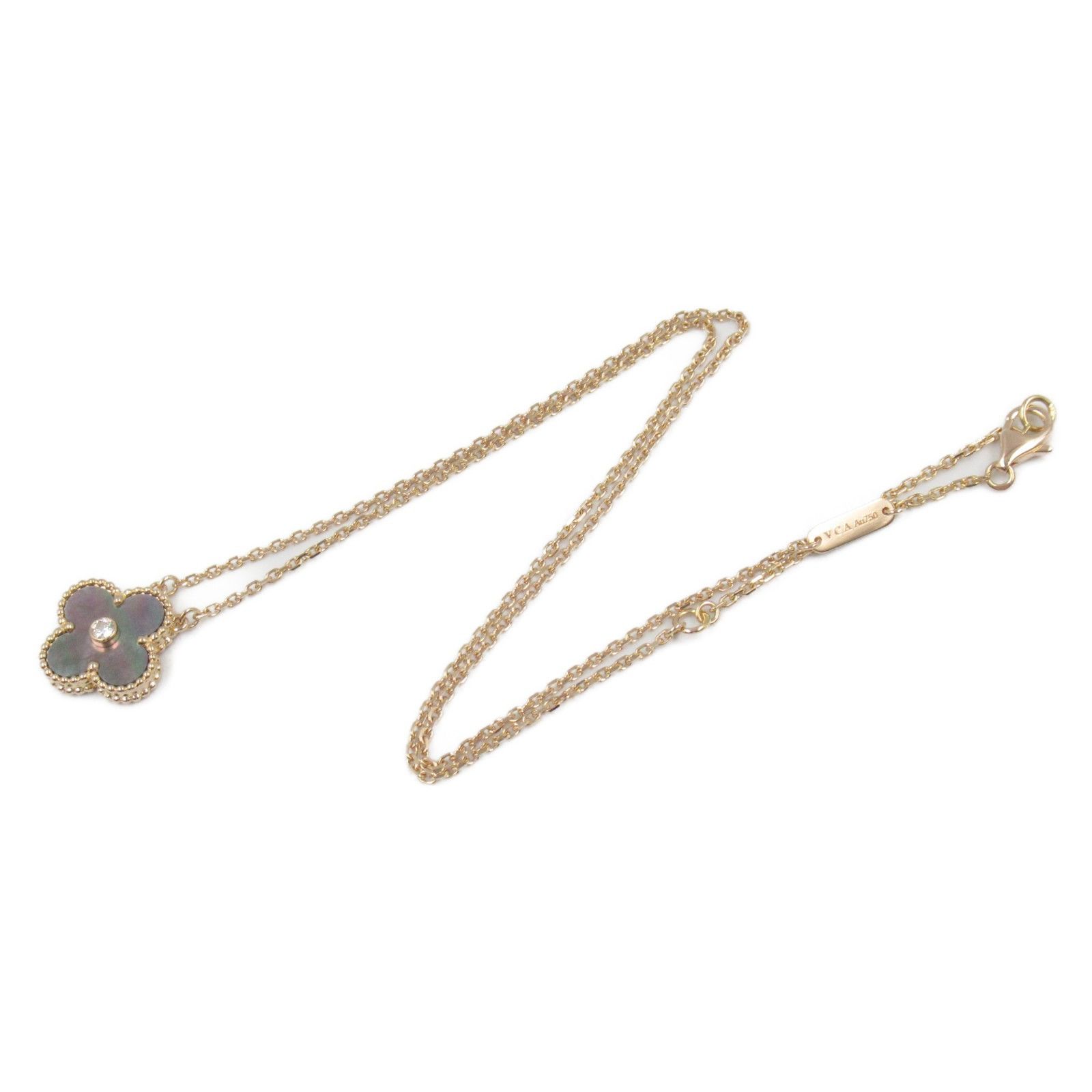 Van Cleef & Arpels Van Cleef & Arpels Van Cleef & Arpels Vintage Alhambra Au750 Necklace Metal Necklace Size ONE SIZE - 3 Thumbnail