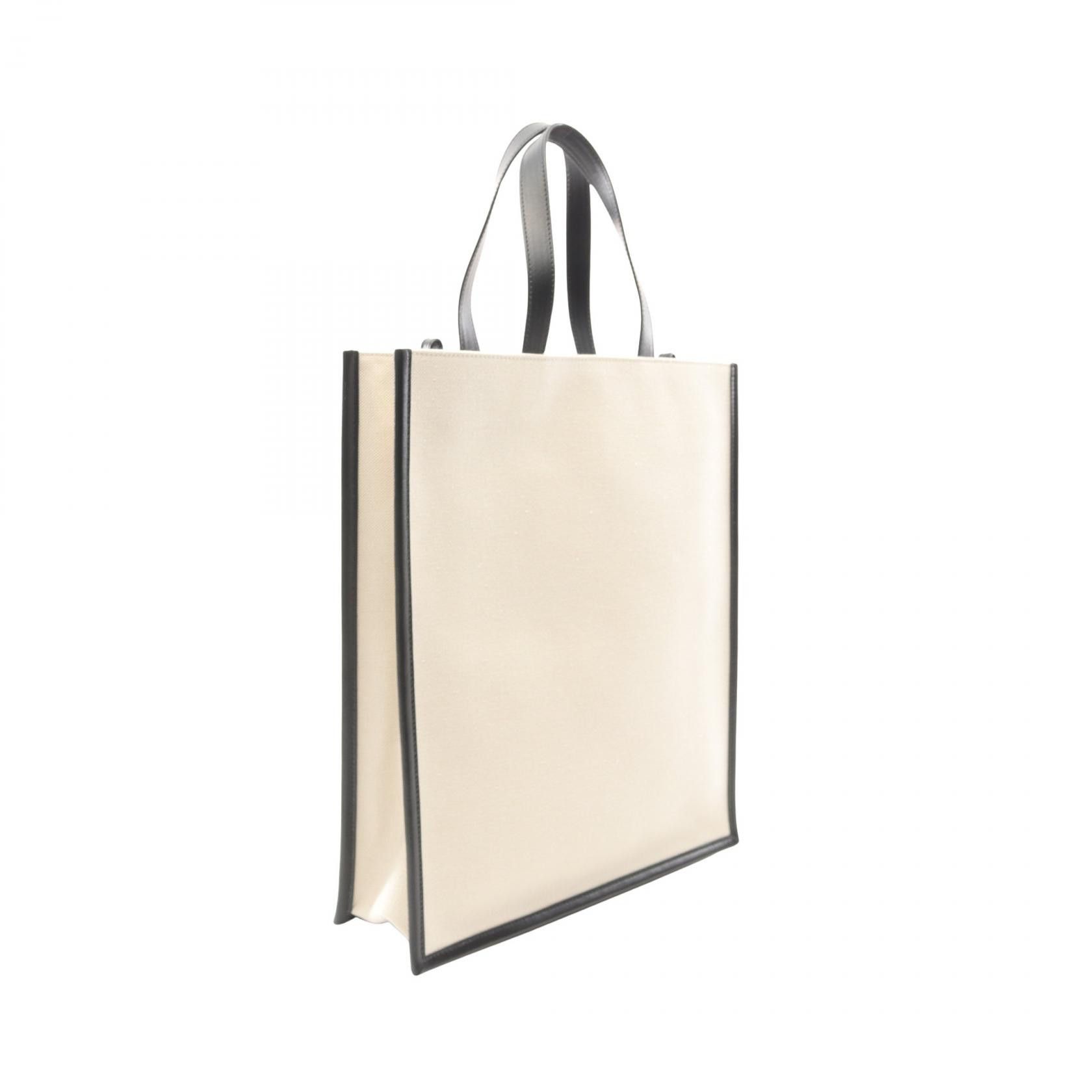 Alexander McQueen Alexander McQueen Alexander McQueen N/S Embroidered Canvas Leather Tote Bag Canvas Tote Bag Size ONE SIZE - 2 Thumbnail