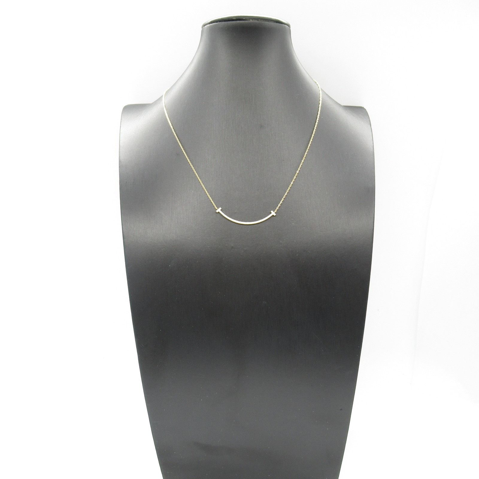 Tiffany & Co. Tiffany & Co. Tiffany & Co. T Smile Au750 Diamond Necklace Crocodile skin Necklace Size ONE SIZE - 7 Thumbnail