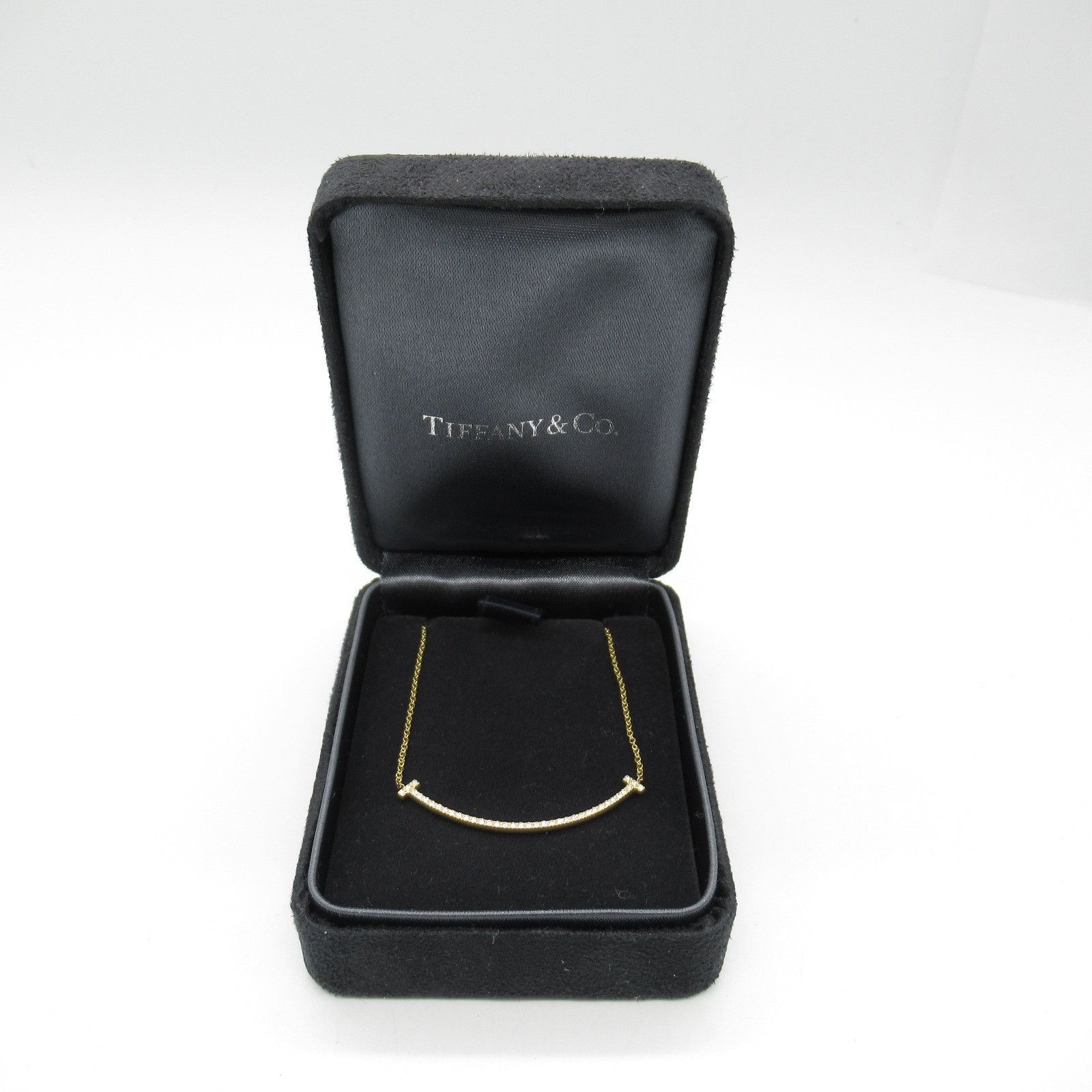 Tiffany & Co. Tiffany & Co. Tiffany & Co. T Smile Au750 Diamond Necklace Crocodile skin Necklace Size ONE SIZE - 6 Thumbnail