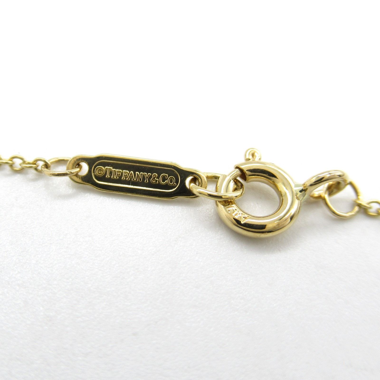 Tiffany & Co. Tiffany & Co. Tiffany & Co. T Smile Au750 Diamond Necklace Crocodile skin Necklace Size ONE SIZE - 4 Thumbnail