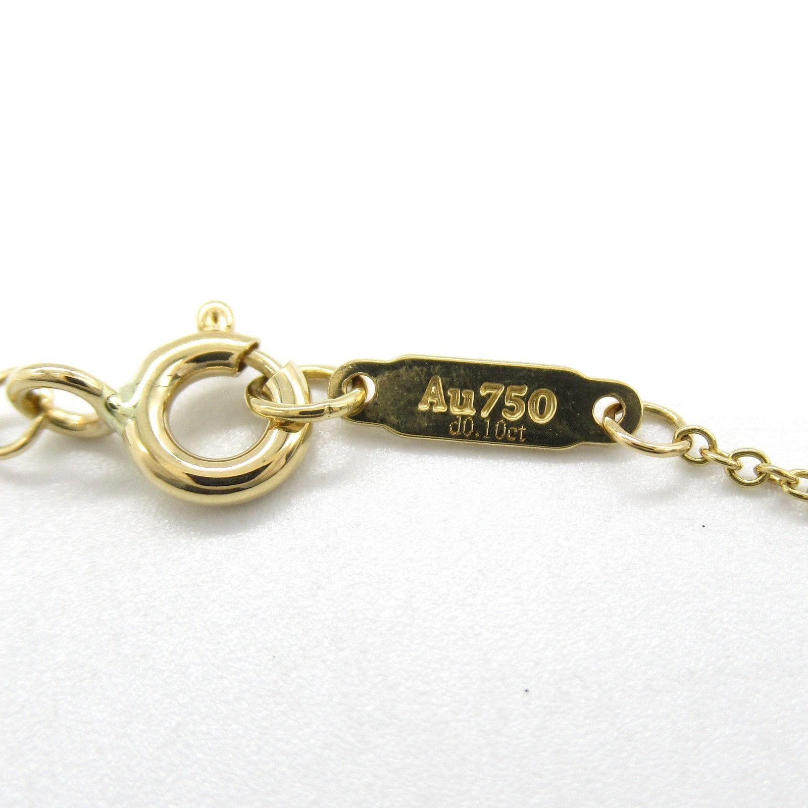 Tiffany & Co. Tiffany & Co. Tiffany & Co. T Smile Au750 Diamond Necklace Crocodile skin Necklace Size ONE SIZE - 5 Thumbnail