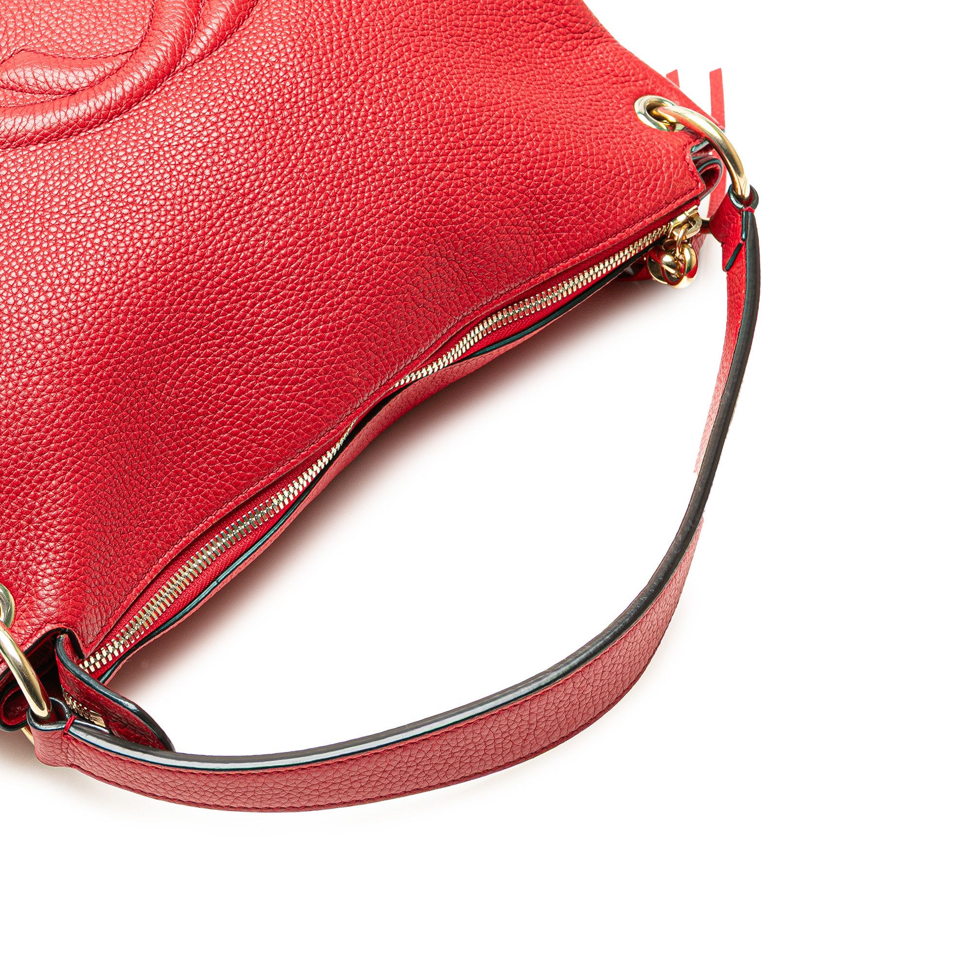 Gucci Gucci Large Pebbled Calfskin Soho Convertible Hobo Size ONE SIZE - 13 Thumbnail