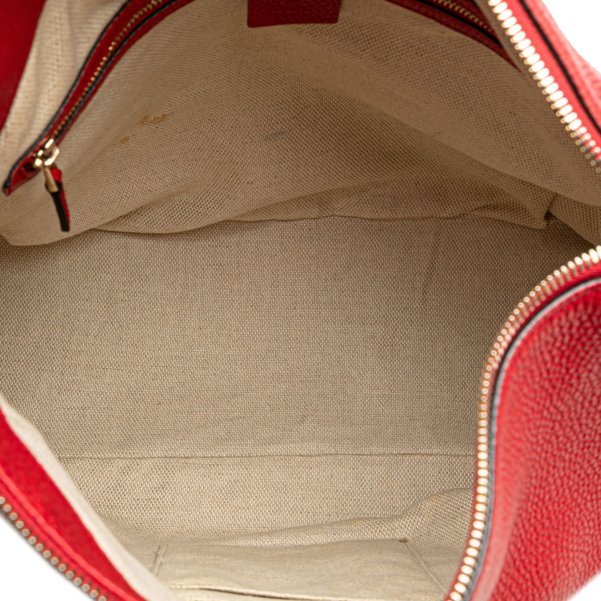 Gucci Gucci Large Pebbled Calfskin Soho Convertible Hobo Size ONE SIZE - 4 Thumbnail